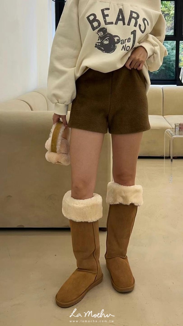 毛毛保暖短褲